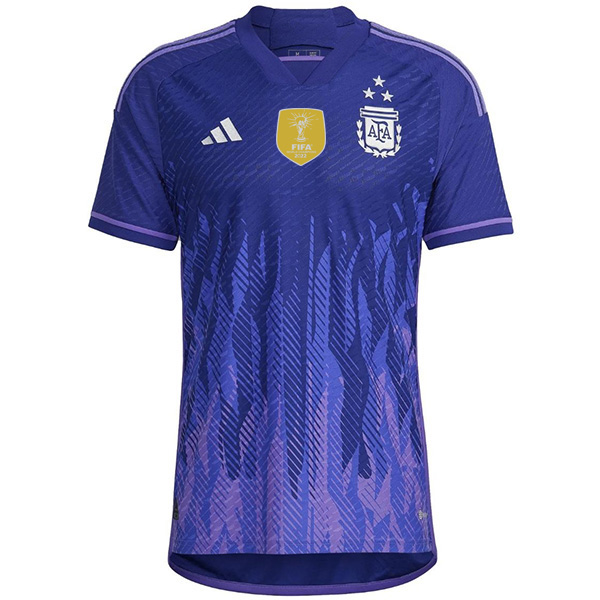 Argentina away player version jersey world cup champion 3 stars soccer uniform men's second football top shirt 2022-2023